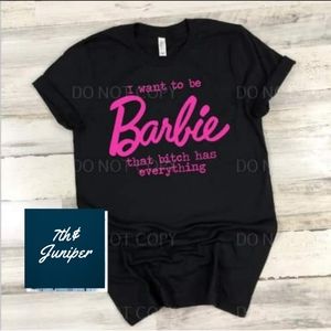 I wanna be Barbie unisex shirt New